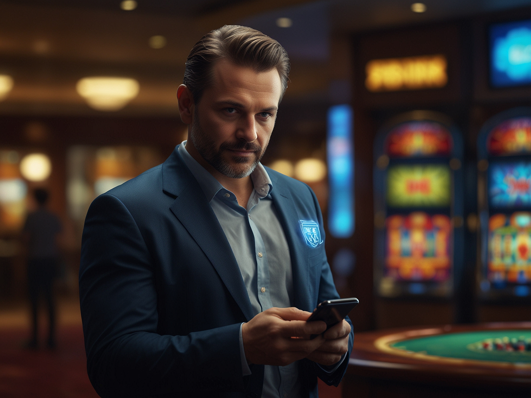 Secure login hero image with user and shield icon